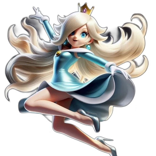 crown, dress, staff, hair transparent PNG cut-out