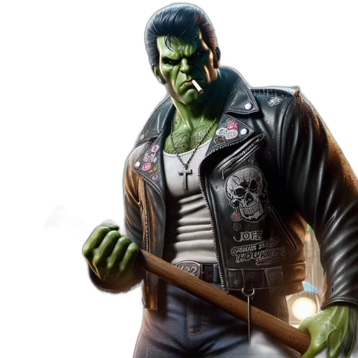 jacket, concept art, comic book art, 3d render transparent PNG cut-out