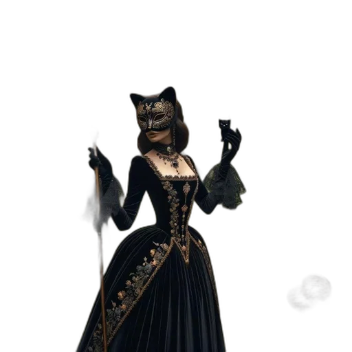mask, staff, dress, animal transparent PNG cut-out