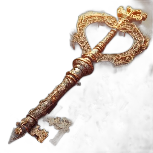 sword, weapon, staff, jewelry transparent PNG cut-out