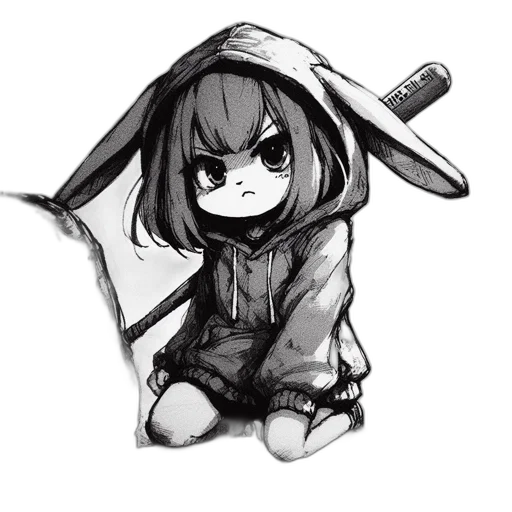 weapon, staff, creature, hat transparent PNG cut-out