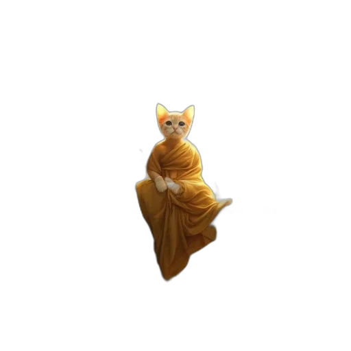 dress, staff, animal, creature transparent PNG cut-out