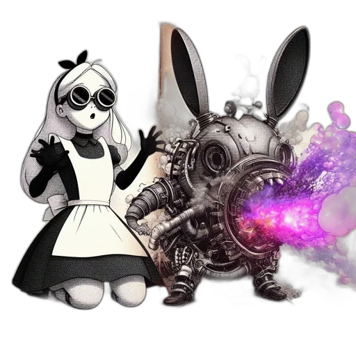 robot, weapon, dress, concept art transparent PNG cut-out
