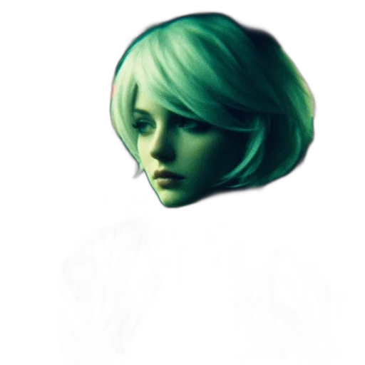 face, hair, mask, photorealistic transparent PNG cut-out