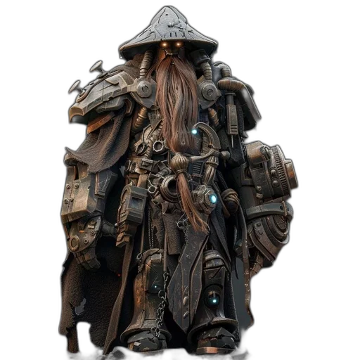 jacket, staff, mask, creature transparent PNG cut-out