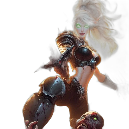 concept art, fantasy art, comic book art, 3d render transparent PNG cut-out