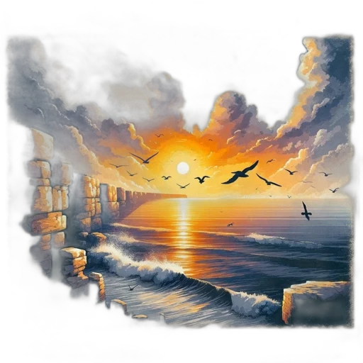 fantasy art, oil painting, concept art, photorealistic transparent PNG cut-out