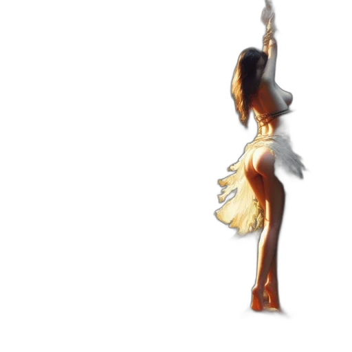 dress, staff, jewelry, hair transparent PNG cut-out