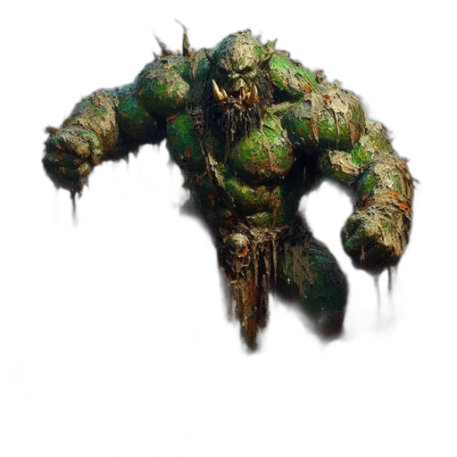 creature, face, weapon, staff transparent PNG cut-out