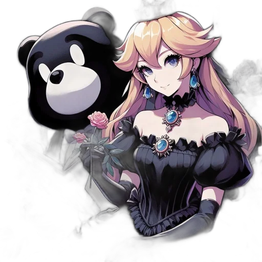 staff, weapon, dress, crown transparent PNG cut-out