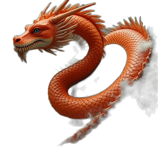 dragon, creature, staff, animal transparent PNG cut-out