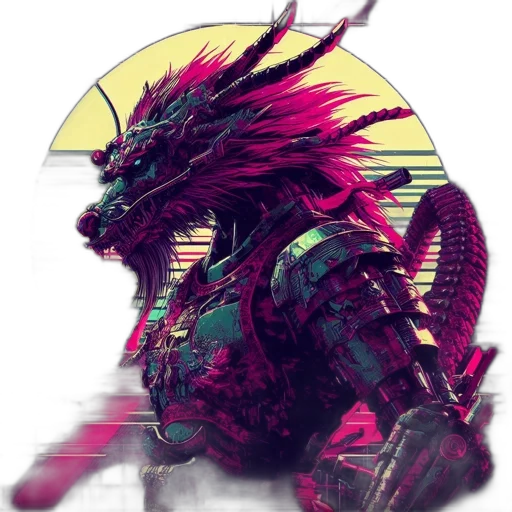 dragon, creature, mask, animal transparent PNG cut-out