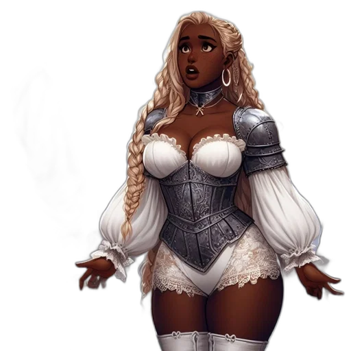 dress, fantasy art, concept art, comic book art transparent PNG cut-out