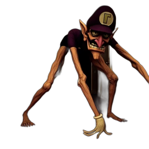 creature, staff, hat, mask transparent PNG cut-out