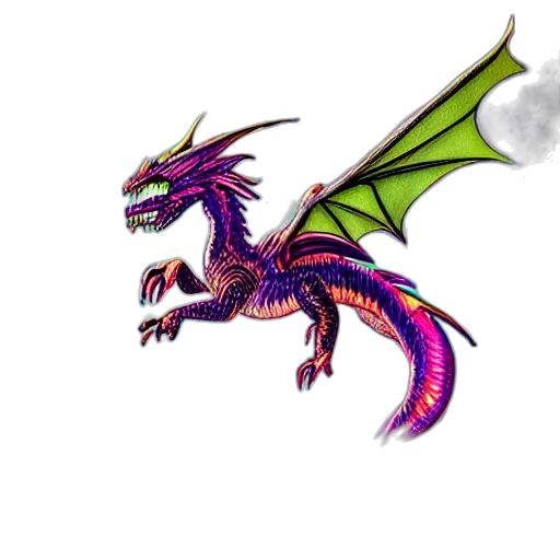 dragon, creature, staff, animal transparent PNG cut-out