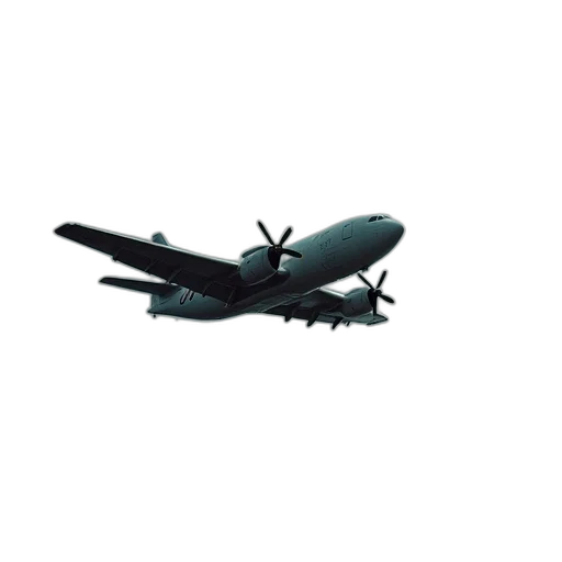 3d render, photorealistic, aircraft, flies transparent PNG cut-out
