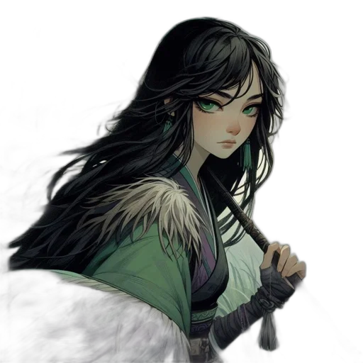 dragon, staff, sword, fantasy art transparent PNG cut-out