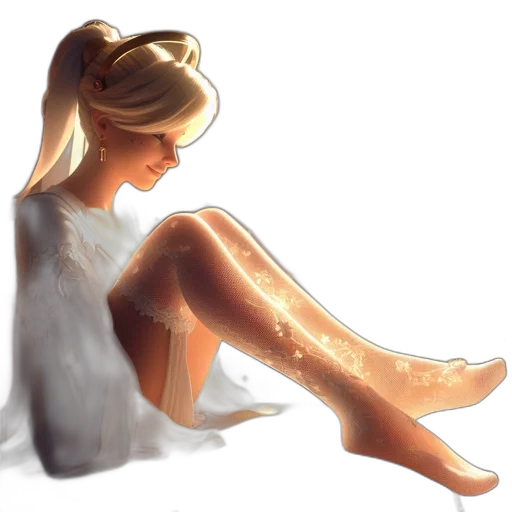 dress, jewelry, shoes, fantasy art transparent PNG cut-out