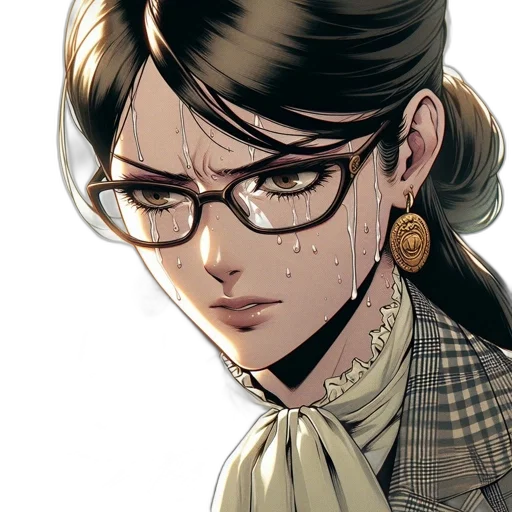 face, jewelry, comic book art, concept art transparent PNG cut-out