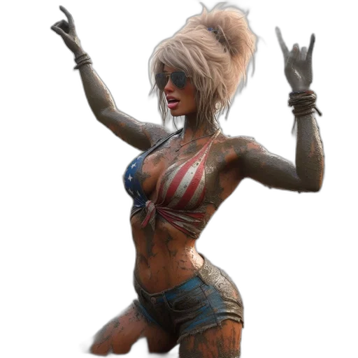 concept art, fantasy art, cyberpunk, 3d render transparent PNG cut-out