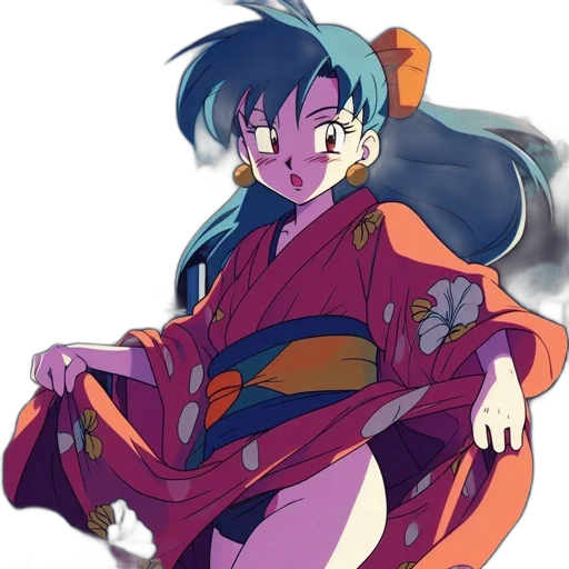staff, dress, dragon, anime transparent PNG cut-out
