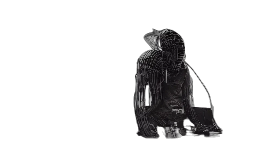 robot, hair, animal, creature transparent PNG cut-out