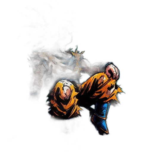 jacket, creature, concept art, comic book art transparent PNG cut-out