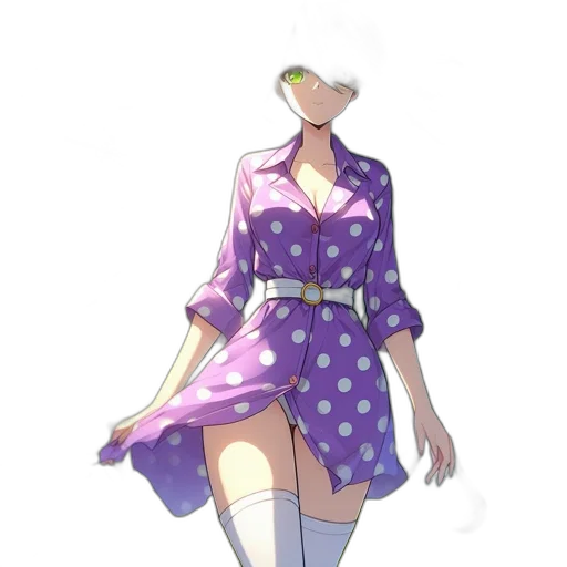 dress, jacket, umbrella, staff transparent PNG cut-out