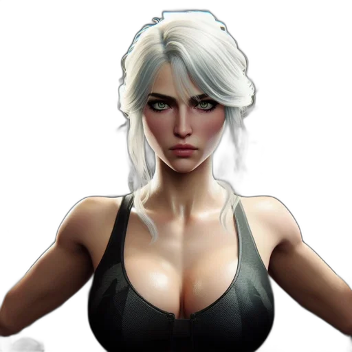 face, fantasy art, concept art, comic book art transparent PNG cut-out