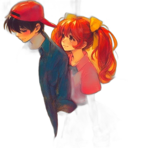 hat, watercolor, anime, concept art transparent PNG cut-out