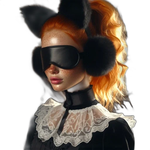 mask, dress, hat, face transparent PNG cut-out