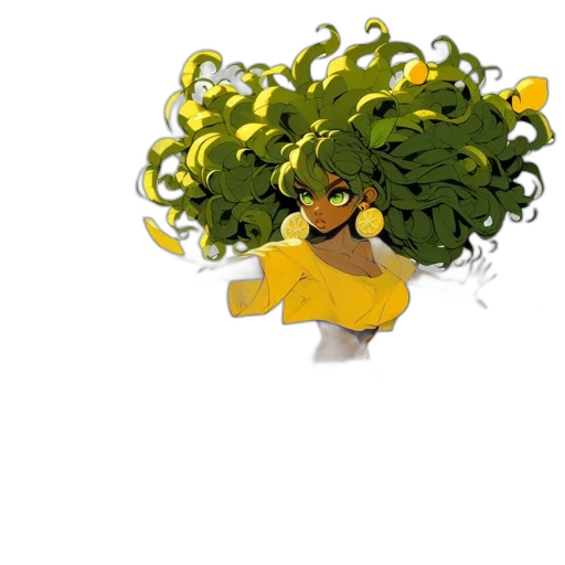 hair, crown, creature, tree transparent PNG cut-out