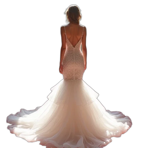 dress, jewelry, crown, photorealistic transparent PNG cut-out