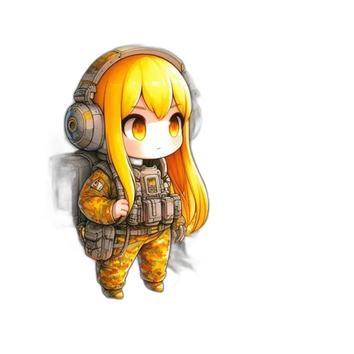 robot, weapon, staff, jacket transparent PNG cut-out