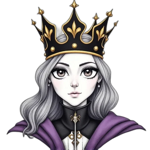 crown, staff, jewelry, fantasy art transparent PNG cut-out