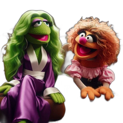 concept art, 3d render, outer space, kermit transparent PNG cut-out