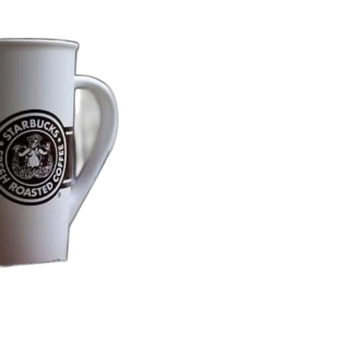 3d render, photorealistic, starbucks, mug transparent PNG cut-out