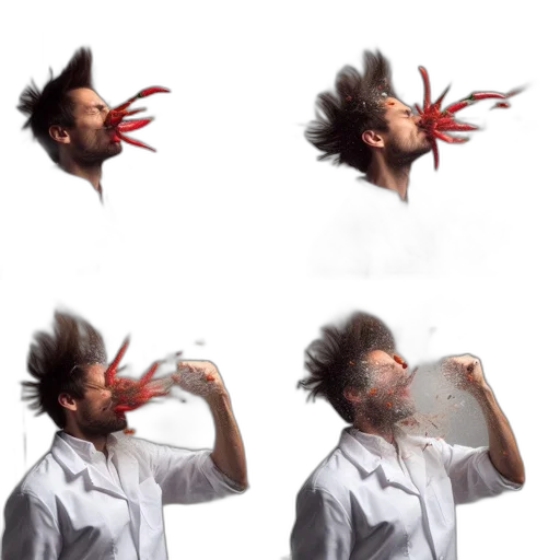 hair, mask, creature, face transparent PNG cut-out