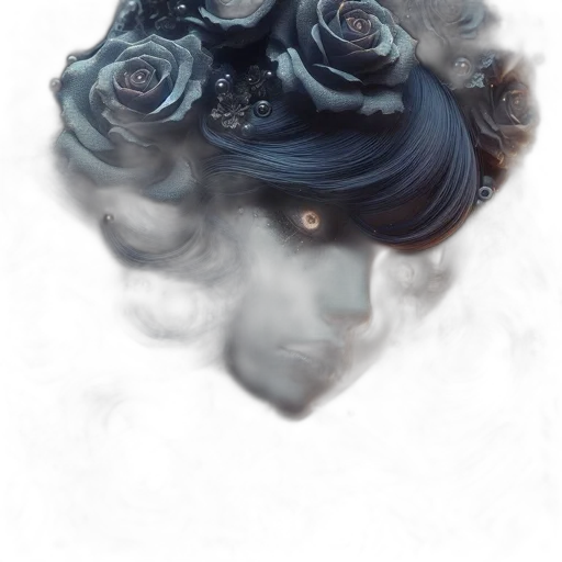 crown, flower, mask, face transparent PNG cut-out