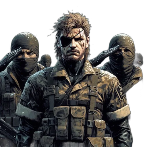 concept art, comic book art, man, scar transparent PNG cut-out