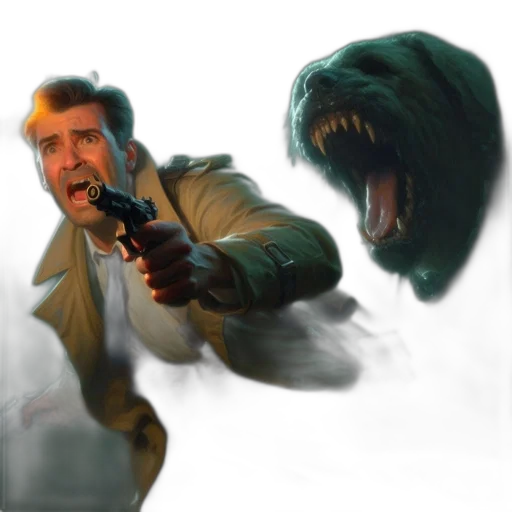 creature, animal, weapon, jacket transparent PNG cut-out