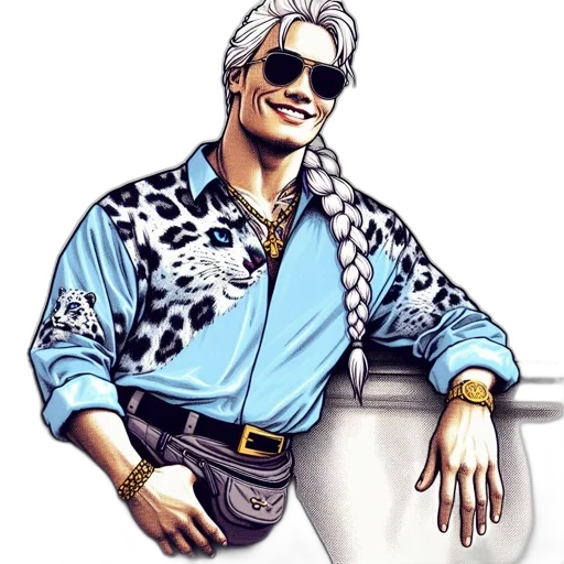 jacket, staff, robot, cartoon transparent PNG cut-out
