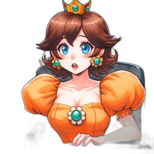 crown, dress, jewelry, staff transparent PNG cut-out