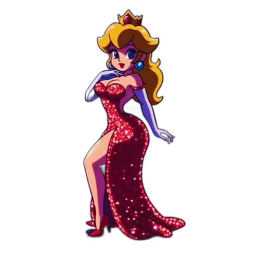 dress, crown, pixel art, concept art transparent PNG cut-out