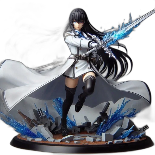 sword, concept art, fantasy art, 3d render transparent PNG cut-out