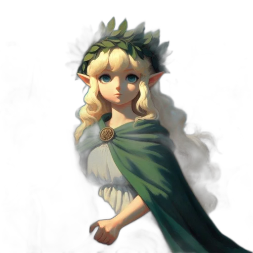 staff, dress, dragon, crown transparent PNG cut-out