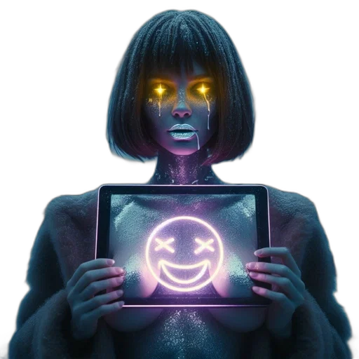 robot, face, mask, creature transparent PNG cut-out