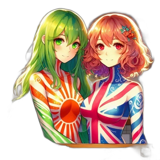anime, pixel art, vaporwave, concept art transparent PNG cut-out