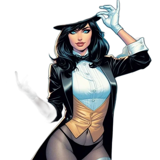 comic book art, concept art, cartoon, woman transparent PNG cut-out
