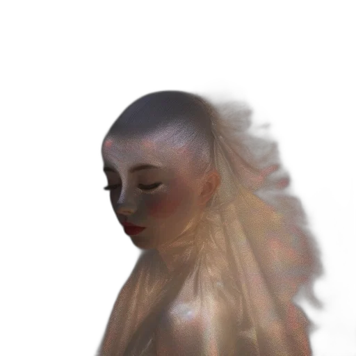 hair, face, dress, mask transparent PNG cut-out